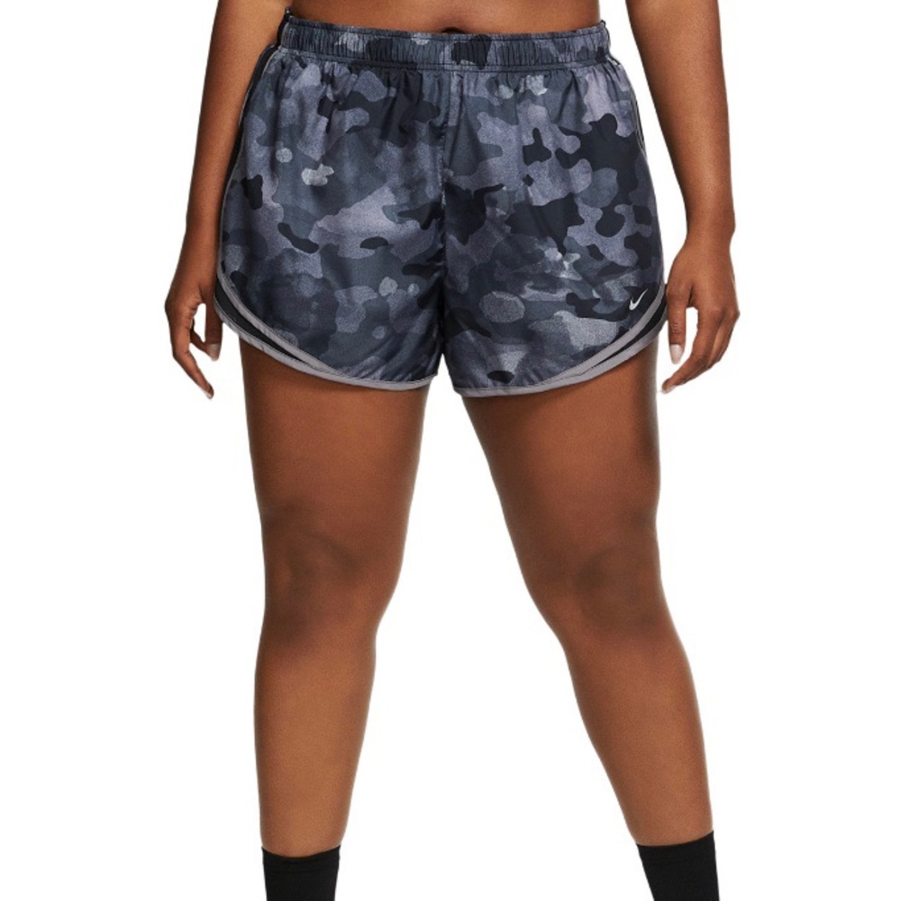 Nike Women's Black & Gray Camo Athletic Shorts